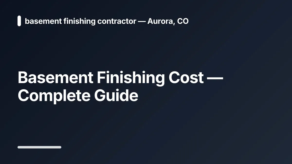 basement remodeling cost