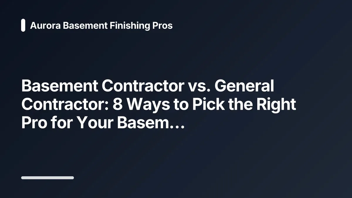 basement remodel