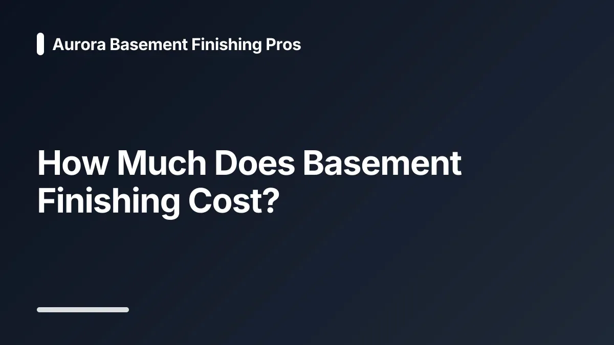 basement finishing cost calculator